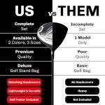 M3 Men's Complete Golf Club Set with Stand Bag