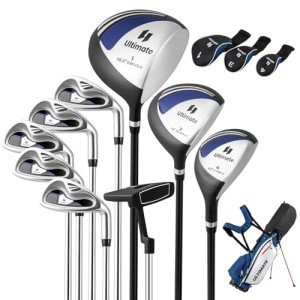 Tangkula Golf Clubs Package Set with Bag, 10-pc, Right Hand