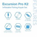 Intex Excursion Pro K2 Inflatable Kayak Set