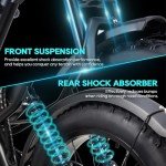 DRIFT.SLIDE 1500W Peak Power Electric Bike for Adults, 28 MPH 60 Miles Electric Moped Style Bike, 48V 20.8 Ah UL 2849 Removable Battery, 7 Speed 20" All Terrain Fat Tire Ebike (J1)