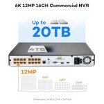 16CH 4K NVR PoE Security System with AI Detection