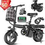 Foldable Electric Bike E-scooters 48V 10AH Adult Bicycles UL 2849 Certified