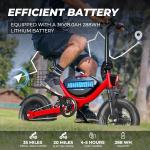 36V 710W Folding Electric Bike for Adults 22MPH Electric Bicycle Commuter 35MIle