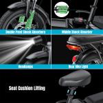 Electric Bike for Adult 48V 10AH Foldable E-scooters Bicycles UL 2849 Certified