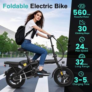 Foldable Electric Bike E-scooters 48V 10AH Adult Bicycles UL 2849 Certified New