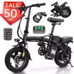 Foldable Electric Bike E-scooters 48V 10AH Adult Bicycles UL 2849 Certified New