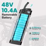Foldable Electric Bike E-scooters 48V 10AH Adult Bicycles UL 2849 Certified New