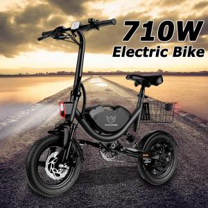 710W Folding Electric Bike for Adults 30MPH Electric Bicycle Commuter Ebike New