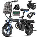 Foldable Electric Bike E-scooters 48V 10AH Adult Bicycles UL 2849 Certified New~