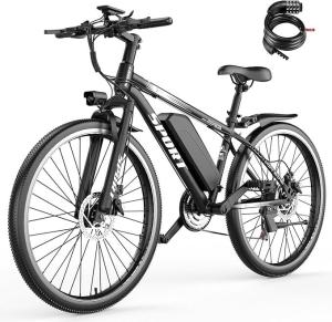 Electric Mountain Bike Ebike 750W Peak Motor BICYCLE 40MILES 25mph 48V Commuter