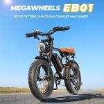 Fat Tire 20" Adult Electric Bike 1500W 48V 15.6Ah 33MPH Bicycle E-Mountain Bike