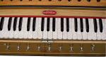 Harmonium by Maharaja Musicals, In USA, 9 Stops, 3 1/2 Octave, Double Reed, Coupler, Natural Color, Standard, Padded Bag, A440 Tuned, Musical Instrument Indian Sangeeta (PDI-AABG)