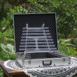 AMOERI Crystal Singing Harp for Sound Therapy, Perfect Healing Musical Instrument, for Balancing Body Chakra, Adjusting Emotional State (Size : 440HZ)