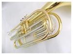 Bb Key Marching Trombone Lacquer Silver Plated with Case Mouthpiece Brass Musical Instruments Trumpet Set (Color : Lacquered Gold)