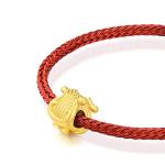CHOW SANG SANG 999 24K Solid Gold 'Hello World' Musical Instrument Charm Bracelet for Women 91361C