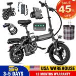 560W Folding Electric Bike, 48V 10.4AH for Adults and Teens UL 2849 Certified US
