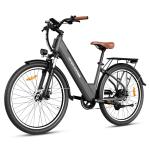 26" Electric Bike for Adults 750W Peak Motor, 50 Miles 20MPH & 7 Speed Ebike