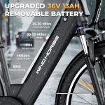 26" Electric Bike for Adults 750W Peak Motor, 50 Miles 20MPH & 7 Speed Ebike