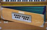 Harmonium by Maharaja Musicals, Folding, 9 Stops, In USA, Portable, Natural Color, 3 1/2 Octaves, Tuned to A440, Coupler, Bag, Indian Musical Instrument (PDI-AHH)