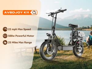 14"/26'' Electric Bike Adults 30Mile 25MPH Off-road Mountain E-Bicycle E-Sooter