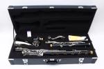 WUQIMUSC Professional Bass Clarinet Low C Silver Nickel Plated Keys with Case Rich Sound Musical Instrument Student Clarinet (Low C)