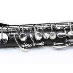 WUQIMUSC Professional Bass Clarinet Low C Silver Nickel Plated Keys with Case Rich Sound Musical Instrument Student Clarinet (Low C)