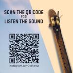 Handmade 432Hz Drone Flute – Key of G, F#, E, D – Ethnic Engraved Double Chamber Native Style Flute (Walnut Wood) – Personalized Wooden Musical Instrument Gift