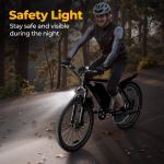 AOVOPRO 26" Electric Bike for Adults w/Peak 750W Brushless Motor, 40Miles 22MPH