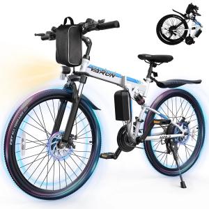VARUN 26" Electric Mountain Bicycle for Adults Folding E-bike Peak 750W Motor