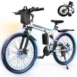 VARUN 26" Electric Mountain Bicycle for Adults Folding E-bike Peak 750W Motor