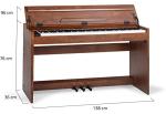 McGrey DP-18 WN Digital Piano, Musical Instruments, 88 Keys Dynamic Typing Electronic Keyboard with USB, 128 Sounds, 600 Accompanying Rhythm Styles, Matte Walnut
