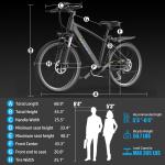 Electric Mountain Bike Peak 1500W 48V 26"City Bike 35Miles EBike Adults Teens US