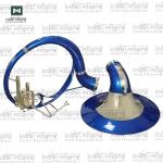 INDIAN MUSICAL INSTRUMENT 22" King Size Handmade Brass Sousaphone Big Bell Tuba with Mouthpiece and Gig Bag (BLUE GOLD)