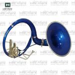INDIAN MUSICAL INSTRUMENT 22" King Size Handmade Brass Sousaphone Big Bell Tuba with Mouthpiece and Gig Bag (BLUE GOLD)