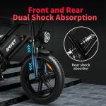 Electric Bike 1500W 48V/20Ah Dual Suspension Fat Tire e bike E Bicycle for Adult
