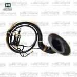 Indian Musical Instrument Chrome Finish 24" King Size Sousaphone Brass BB Big Bell Tuba With Mouth Piece and Carry Bag (Black Gold))