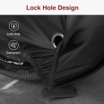Puroma Bike Cover for 1 bike, Outdoor Waterproof Bicycle Covers Rain Sun UV Dust Wind Proof with Lock Hole for Mountain Road Electric Bike (Basic Black)