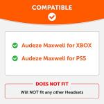 WC Mod Kit Maxwell - Cooling Gel Earpads + Silicone Headband for Audeze Maxwell for Xbox & PS5 by Wicked Cushions | Enhanced Comfort, Cooling & Durability | Black