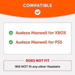 WC HeadbandZ Maxwell V2 – Upgraded Wide Silicone Headband Compatible with Audeze Maxwell, Made by Wicked Cushions | Wider Weight-Distributing Design, Softer Flexible Silicone | Black