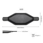 Voarmaks Super Wide Hexagon Genuine Leather Headband Strap with Foam Padding - Compatible with Audeze Maxwell Gaming Headset & Audeze MM-100 Professional Headphone, Premium Double-Sided Leather