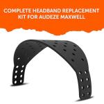 WC HeadbandZ Maxwell V2 – Upgraded Wide Silicone Headband Compatible with Audeze Maxwell, Made by Wicked Cushions | Wider Weight-Distributing Design, Softer Flexible Silicone | Black