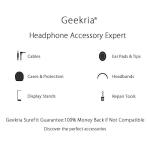 Geekria Shield Case for Over-Ear Headphones, Replacement Hard Shell Travel Carrying Bag with Cable Storage, Compatible with Audeze Maxwell, Soundcore SpaceOnePro, Sony WH-1000XM5 (Dark Grey)