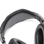 Voarmaks Super Wide Hexagon Genuine Leather Headband Strap with Foam Padding - Compatible with Audeze Maxwell Gaming Headset & Audeze MM-100 Professional Headphone, Premium Double-Sided Leather
