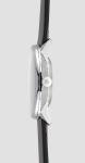 JUNGHANS Men's Form A Matte Silver Dial Black Leather Strap Automatic Watch 027/4730.00