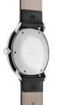 JUNGHANS Men's Max Bill Automatic White Dial Black Leather Strap Analog Watch 27/4700.02