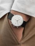 JUNGHANS Max Bill Chronoscope Bauhaus Self-Winding Sapphire Crystal Watch 027/4303.02