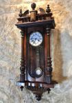 Vintage Antique  Germany JUNGHANS Vienna,Strikes ,Clock,walnut Case,