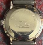 Junghans Max Bill Watch 27/3702 Manual Winding 34mm Leather Strap Used in Box