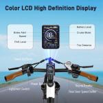 Electric Bike for Adults 70 Miles 1500W Peak 25MPH 26" Ebike for Women with 48V