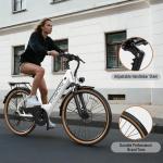 Electric Bike for Adults 70 Miles 1500W Peak 25MPH 26" Ebike for Women with 48V